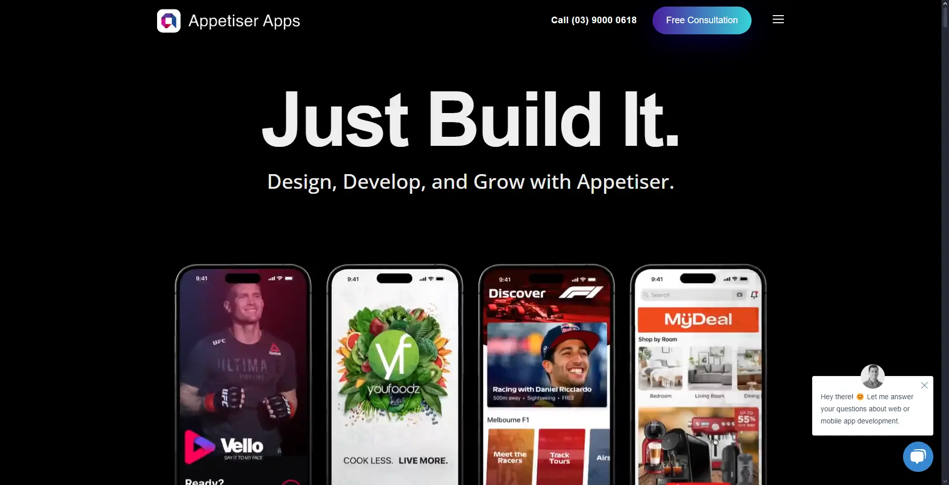 Appetiser Apps Just Build It